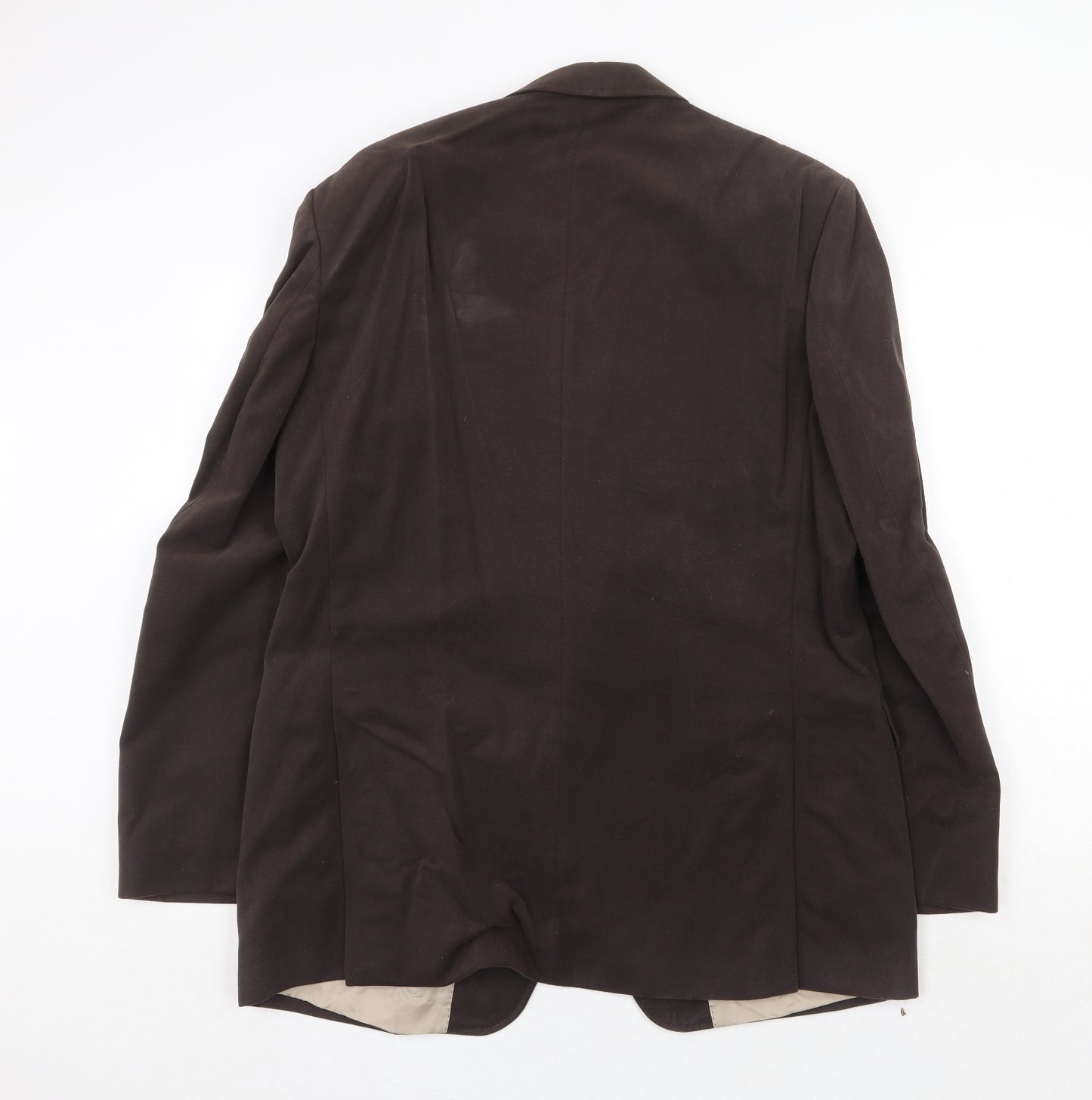 Marks and Spencer Mens Brown Cotton Jacket Blazer Size 42 Regular