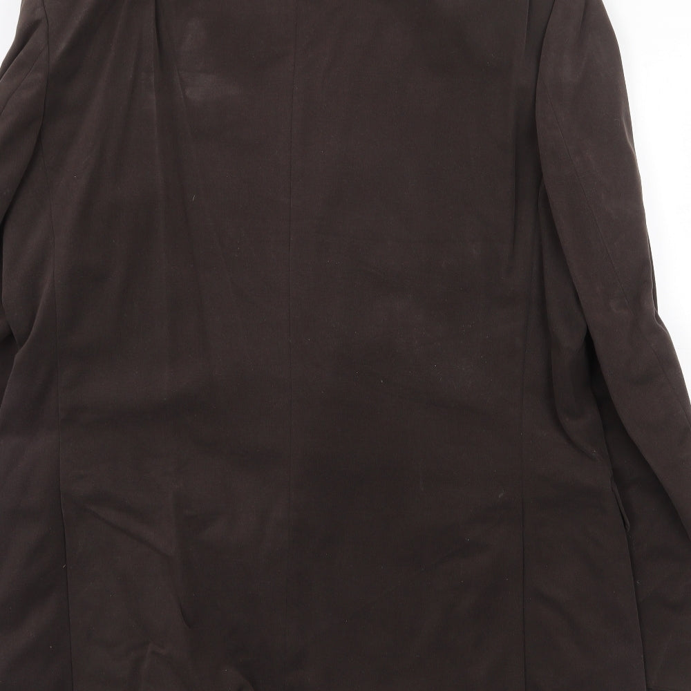 Marks and Spencer Mens Brown Cotton Jacket Blazer Size 42 Regular