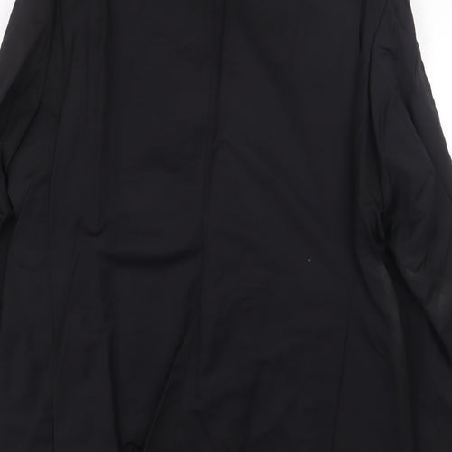 ROY ROBSON Mens Black Wool Jacket Suit Jacket Size 50 Regular