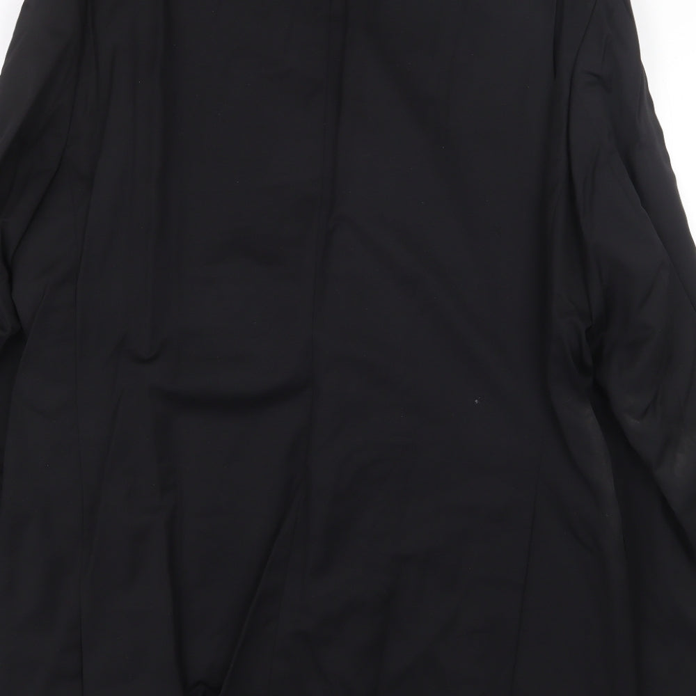ROY ROBSON Mens Black Wool Jacket Suit Jacket Size 50 Regular