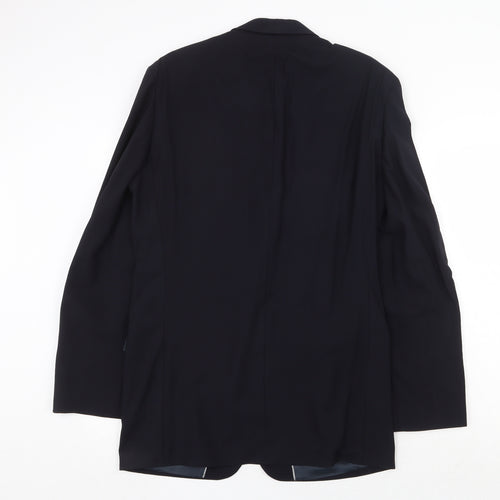 Blazer Mens Blue Wool Jacket Suit Jacket Size 38 Regular