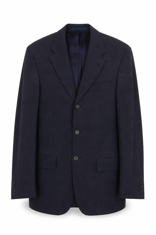 Front view of Ultimo men’s blue polyester jacket suit jacket, size 36, regular