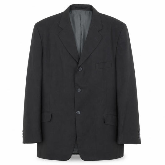 Front view of Wilson men’s grey polyester jacket suit jacket, size 44, regular