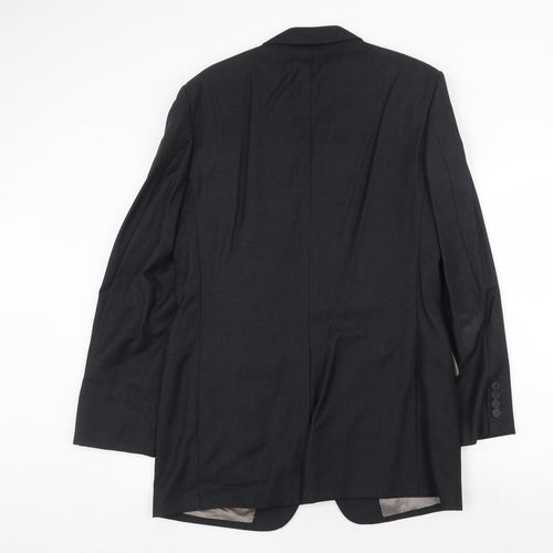 Marks and Spencer Mens Black Wool Jacket Suit Jacket Size 38 Regular