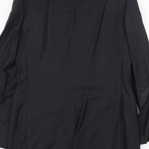Marks and Spencer Mens Black Wool Jacket Suit Jacket Size 38 Regular