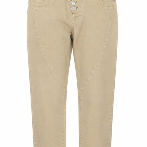 B.C. Best Connections Womens Beige Cotton Straight Jeans Size 32 in Regular Zip