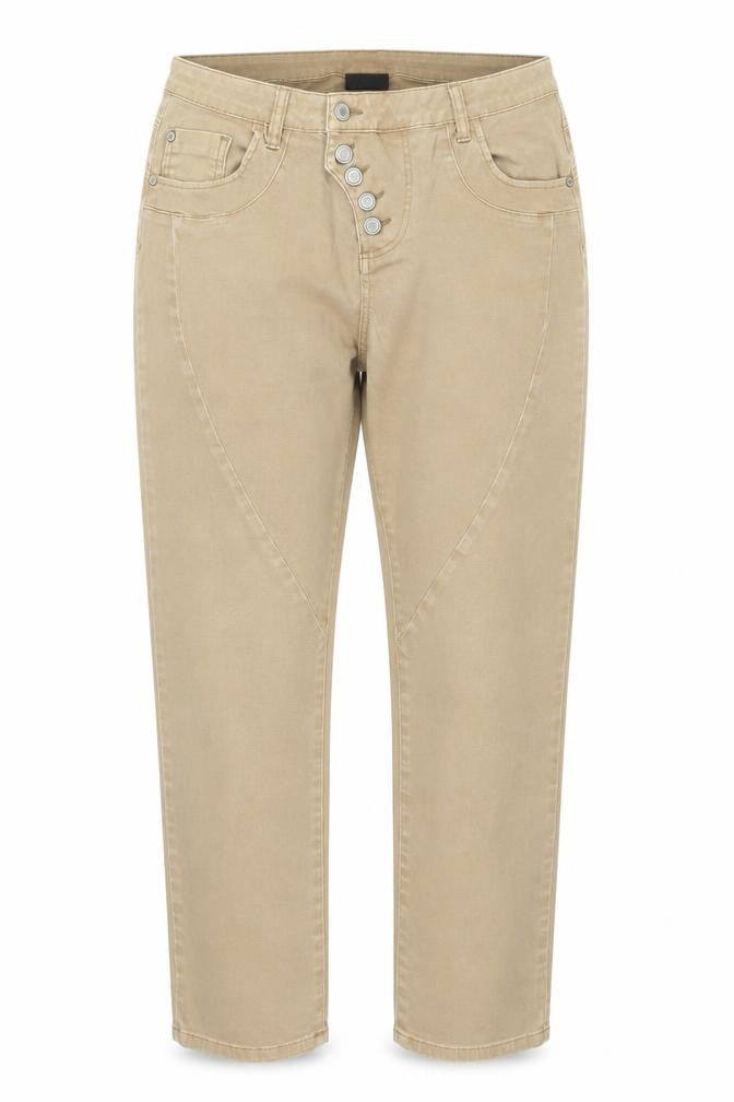 B.C. Best Connections Womens Beige Cotton Straight Jeans Size 32 in Regular Zip