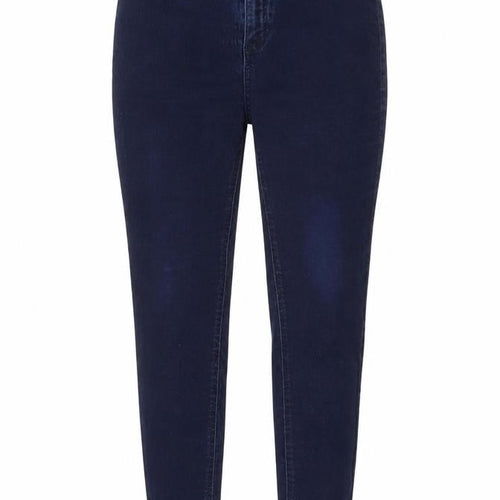Marks and Spencer Womens Blue Cotton Skinny Jeans Size 12 Regular Zip