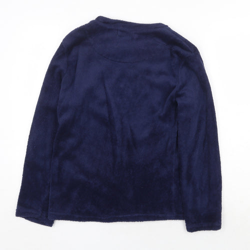 Love to Lounge Womens Blue Geometric Polyester Top Pyjama Top Size XS - Moon and Stars