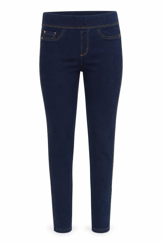 Denim & Co. Womens Blue Cotton Jegging Jeans Size 8 Slim Zip