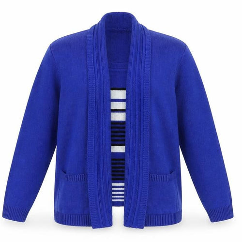 vivi london Womens Blue V-Neck Acrylic Cardigan Jumper Size M - Twin Set