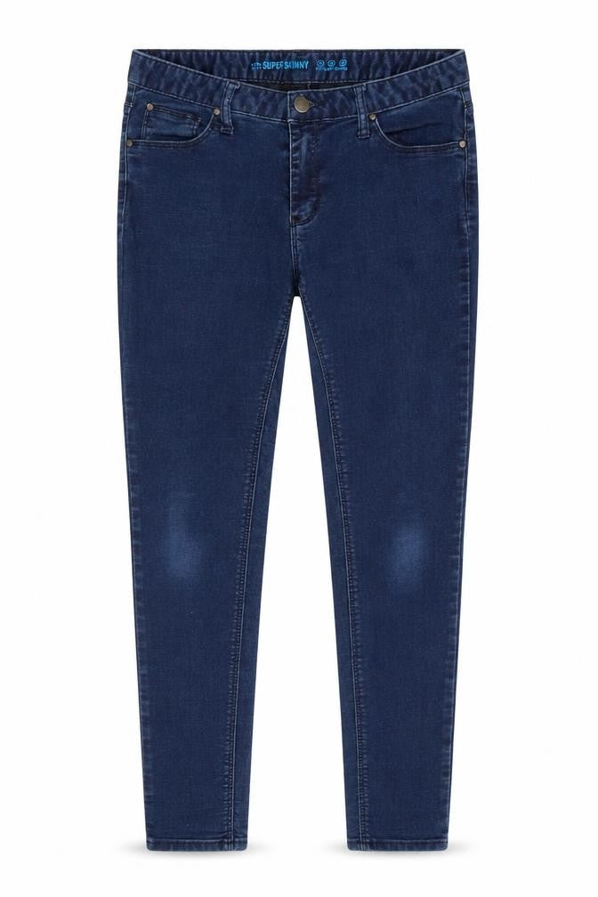 Denim & Co. Womens Blue Cotton Skinny Jeans Size 10 Regular Zip