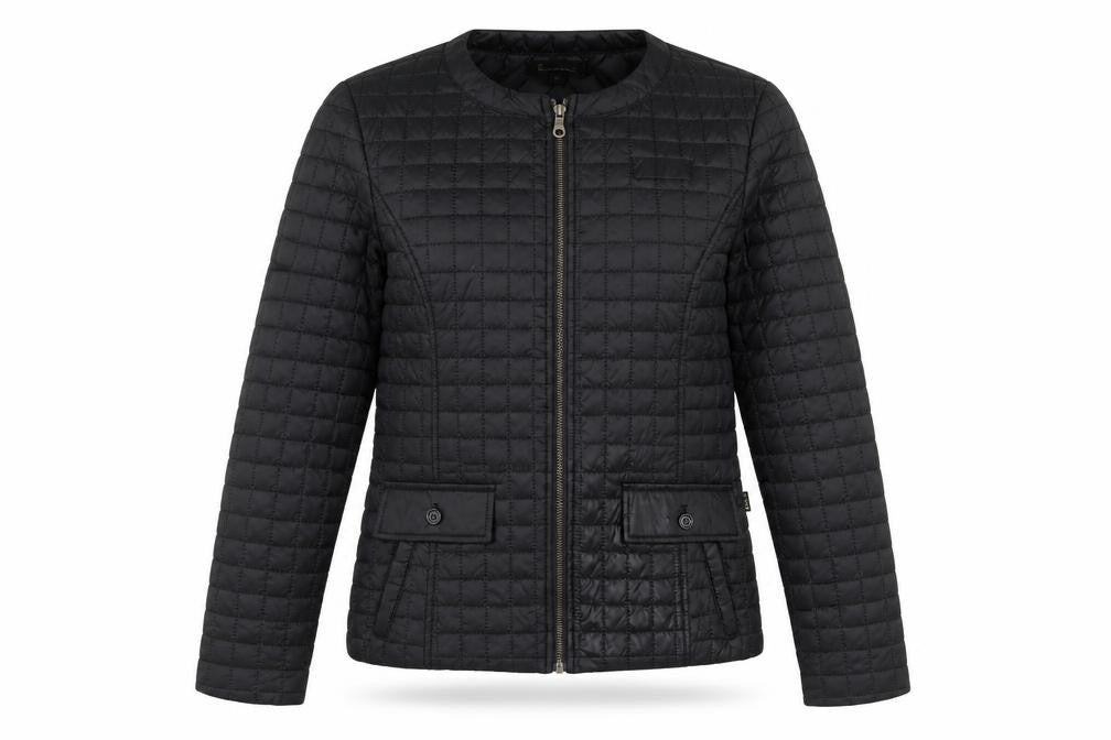 Front view of Incorporate Wear women’s black jacket, size S, zip
