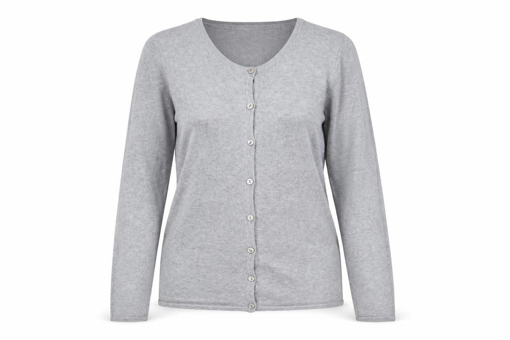 Capsule Womens Grey V-Neck Viscose Cardigan Jumper Size 12