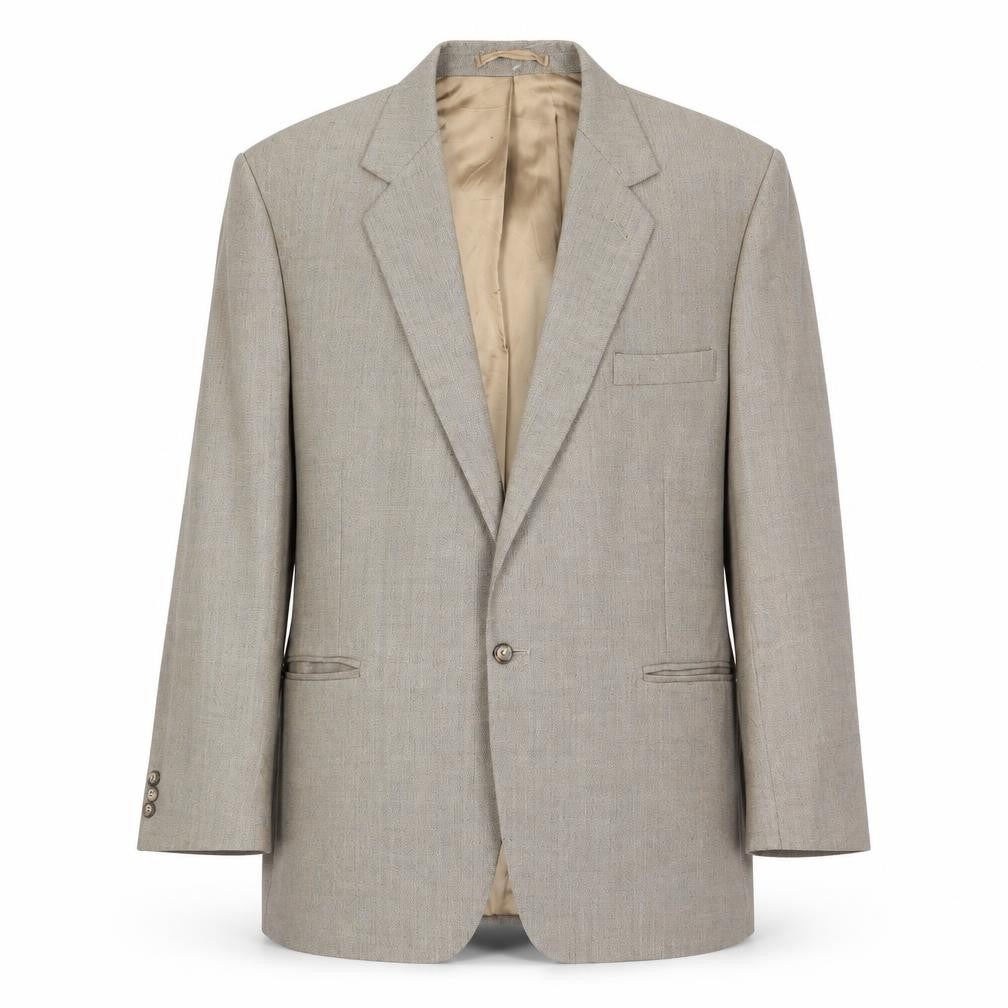 Gerry Wentworth Mens Grey Wool Jacket Suit Jacket Size 44 Regular