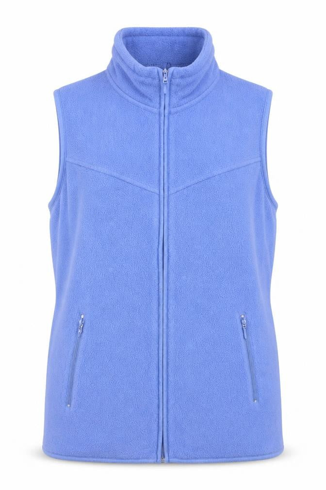 EWM Womens Blue Gilet Waistcoat Size S Zip