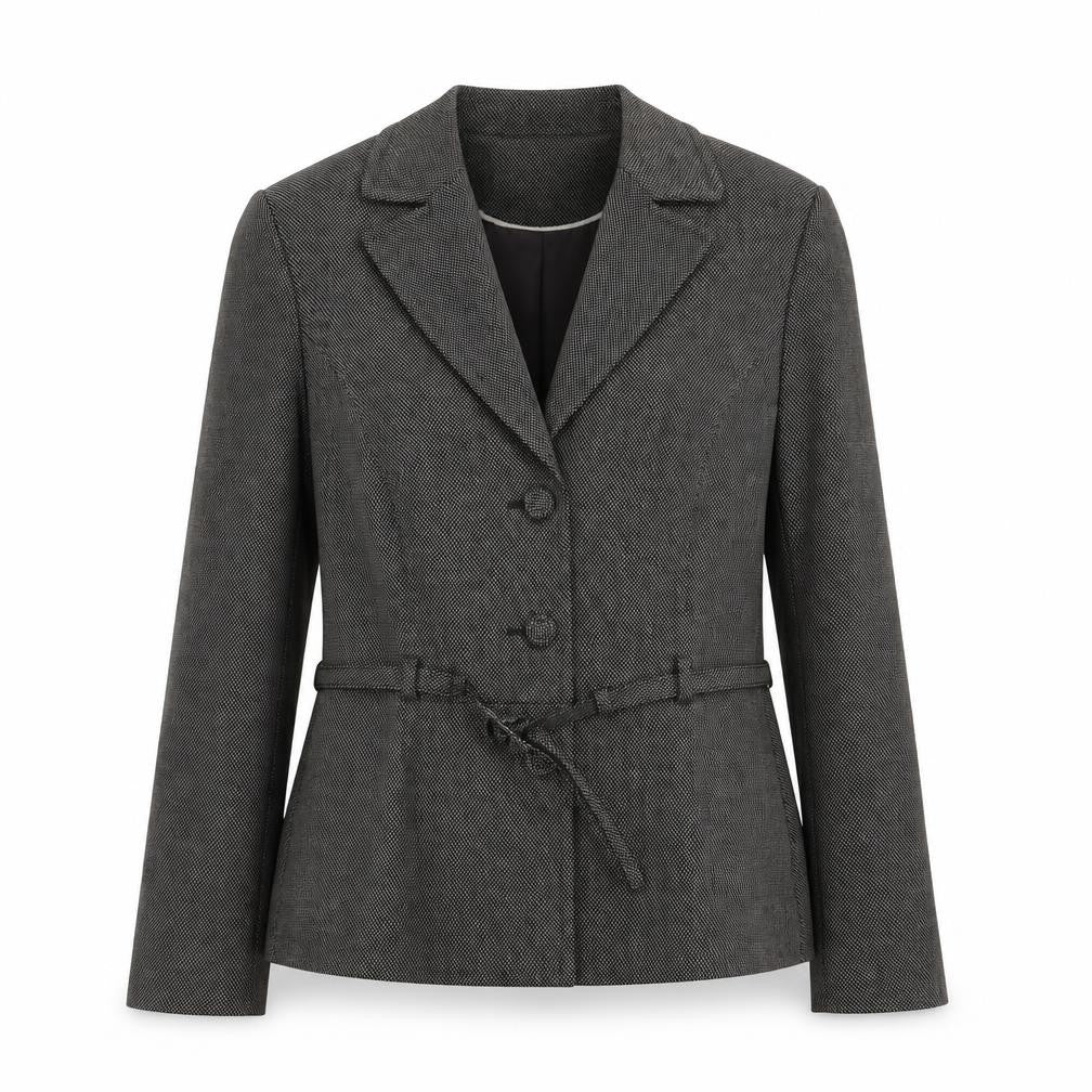 Front view of Next women’s brown polyester jacket blazer, size UK 10