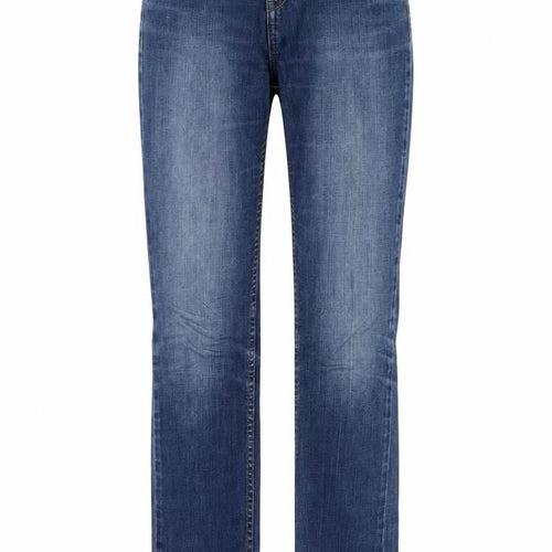 RESERVED Womens Blue Cotton Straight Jeans Size 27 in L32 in Regular Button
