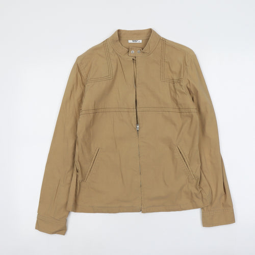 Veeko Womens Beige Jacket Size 10 Zip