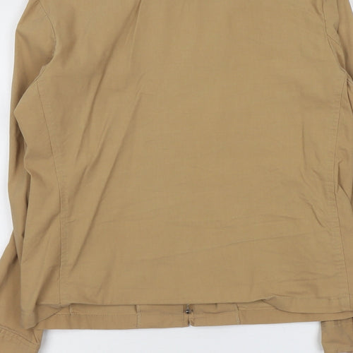 Veeko Womens Beige Jacket Size 10 Zip