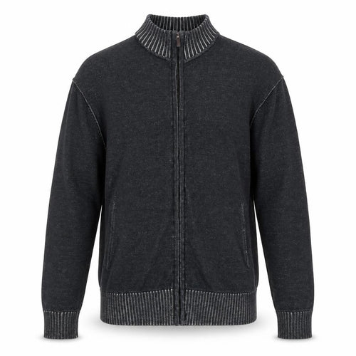Foxhole Mens Grey Cotton Full Zip Sweatshirt Size L
