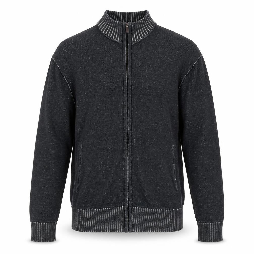 Foxhole Mens Grey Cotton Full Zip Sweatshirt Size L