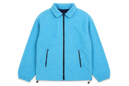 Front view of Open Track women’s blue jacket, size M, zip