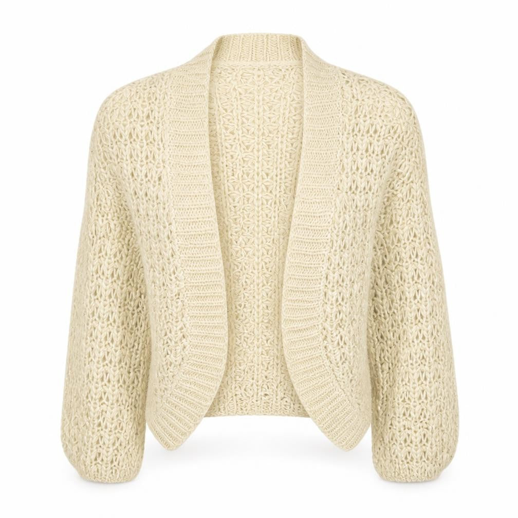 Gina Tricot Womens Beige V-Neck Acrylic Cardigan Jumper Size XS