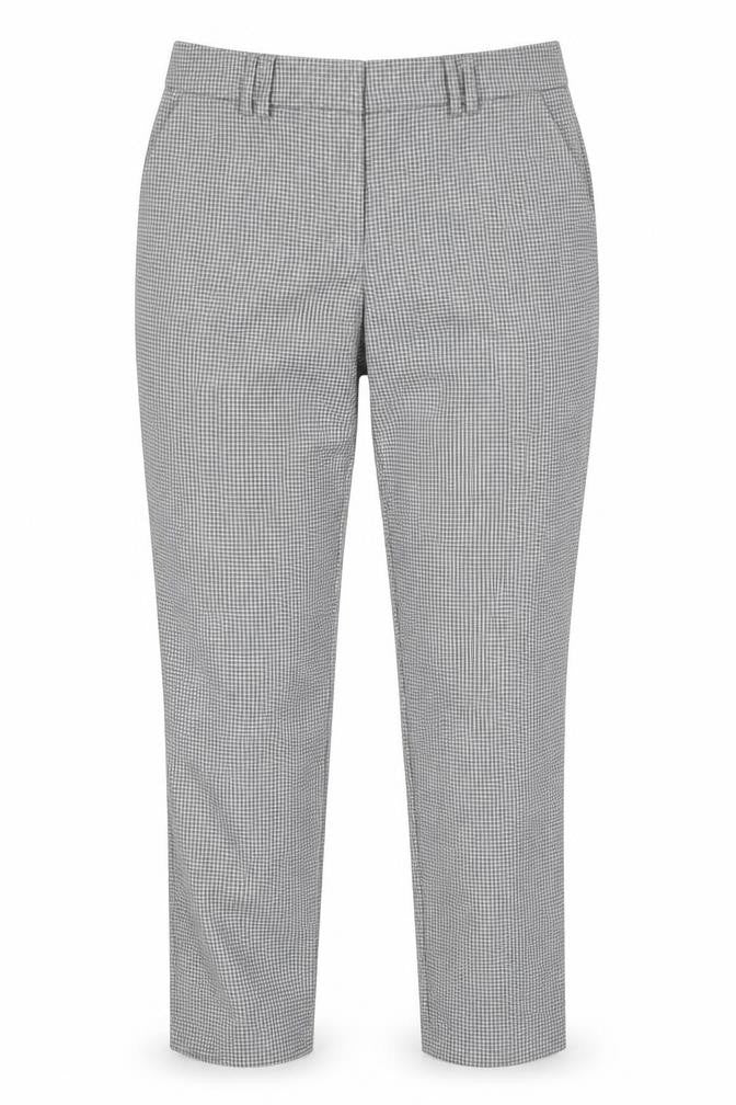 Dorothy Perkins Womens Grey Geometric Polyester Chino Trousers Size 8 Regular Zip