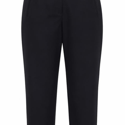 Marks and Spencer Womens Black Polyester Carrot Trousers Size 14 Regular Zip - Zipped Pockets