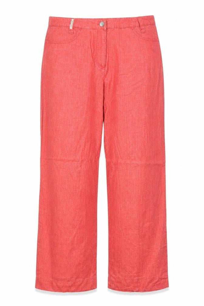BRAX Womens Pink Polyester Trousers Size 34 in Regular Zip