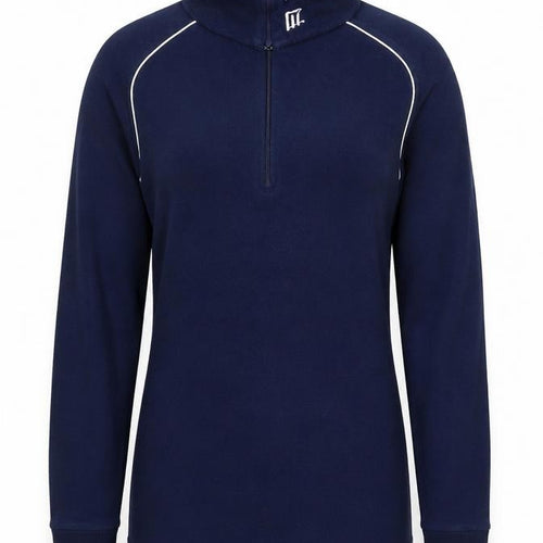 Medico Fashion Womens Blue Cotton Pullover Sweatshirt Size 8 Zip
