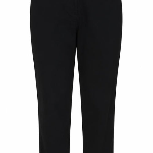 Dalia Womens Black Cotton Chino Trousers Size 10 Regular Zip