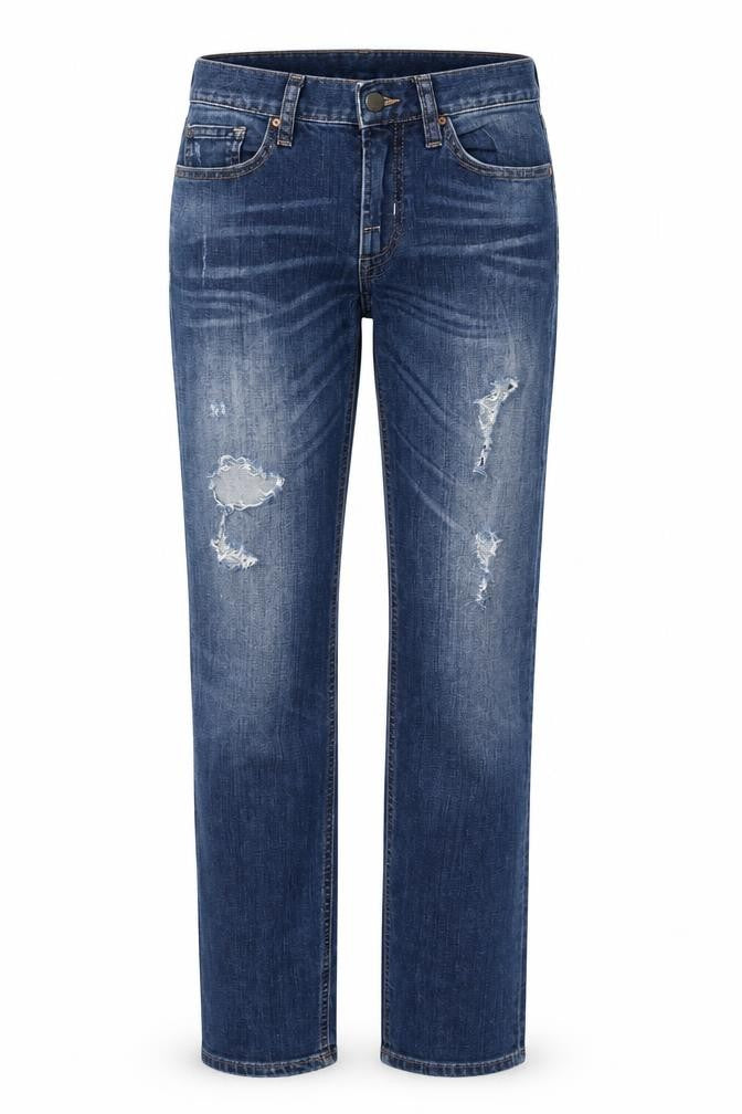 Gap Womens Blue Cotton Straight Jeans Size 26 in Regular Zip