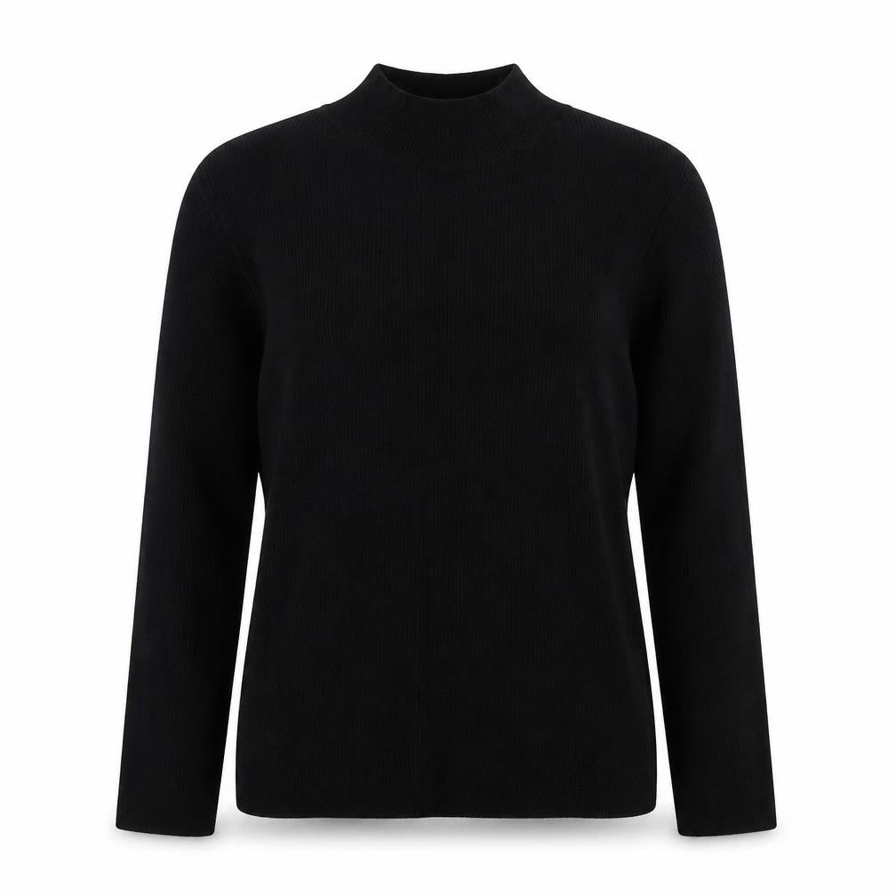 ASOS Womens Black Mock Neck Viscose Pullover Jumper Size 6