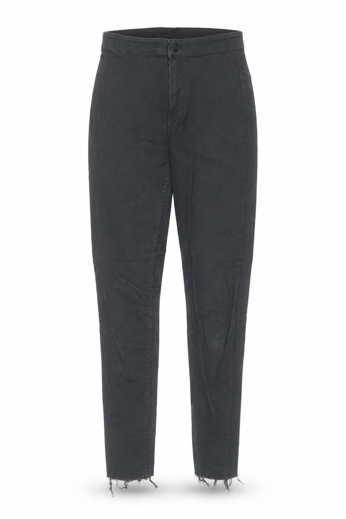H&M Womens Black Cotton Skinny Jeans Size 6 Regular Zip