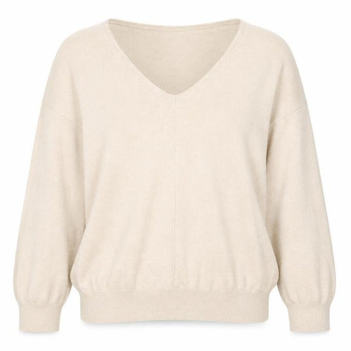 Damart Womens Pink V-Neck Nylon Pullover Jumper Size 10