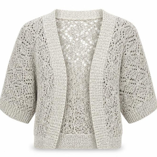 Look Womens Beige V-Neck Cotton Cardigan Jumper Size 12