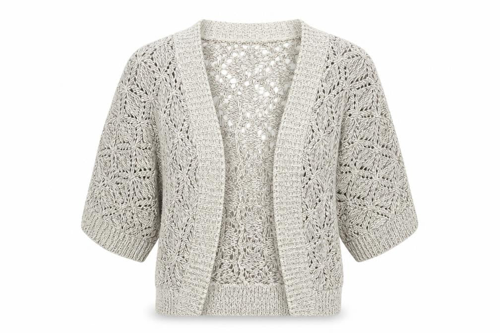 Look Womens Beige V-Neck Cotton Cardigan Jumper Size 12