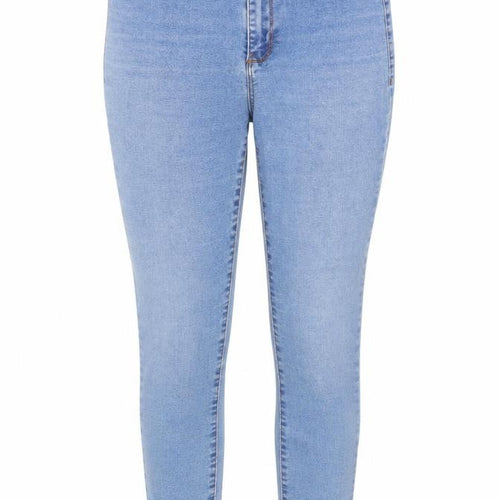 Denim & Co. Womens Blue Cotton Skinny Jeans Size 10 Regular Zip