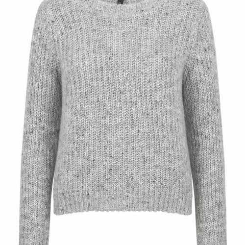 Divided Womens Grey Round Neck Acrylic Pullover Jumper Size XS