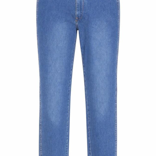 H&M Womens Blue Cotton Straight Jeans Size 30 in Regular Zip