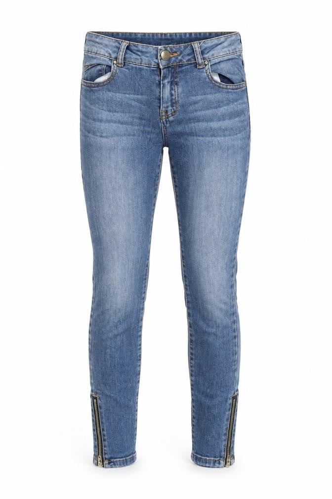DP Denim Womens Blue Cotton Skinny Jeans Size 6 Regular Zip - Waist 22 inches