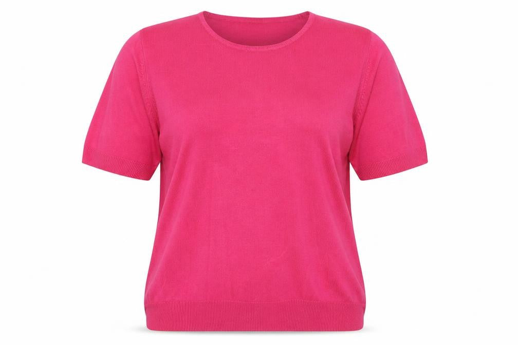 Marks and Spencer Womens Pink Boat Neck Acrylic Pullover Jumper Size 16