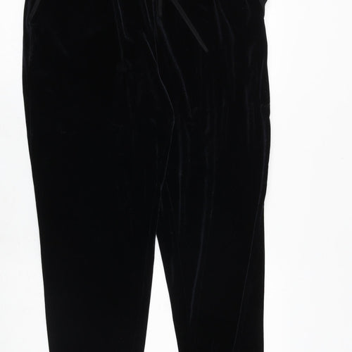 Very Womens Blue Polyester Jogger Trousers Size 12 Regular Tie