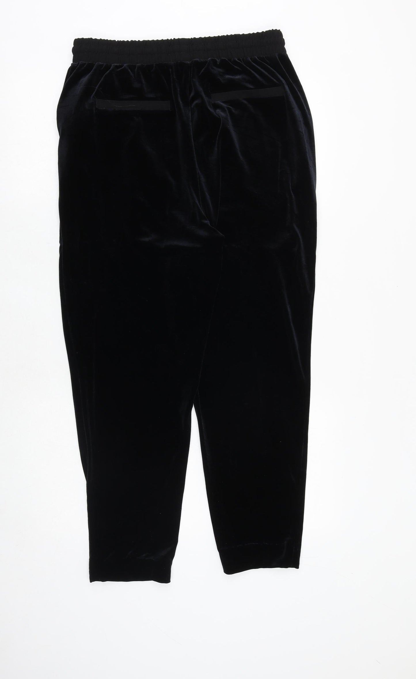 Very Womens Blue Polyester Jogger Trousers Size 12 Regular Tie