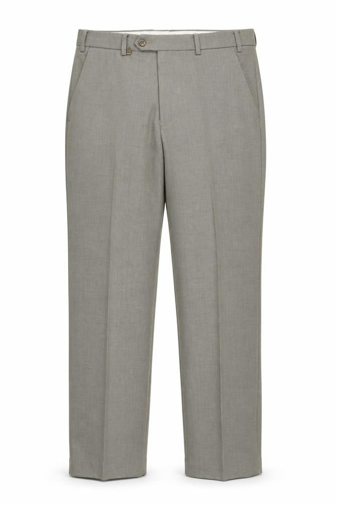Wolsey Mens Beige Polyester Dress Pants Trousers Size 34 in Regular Zip