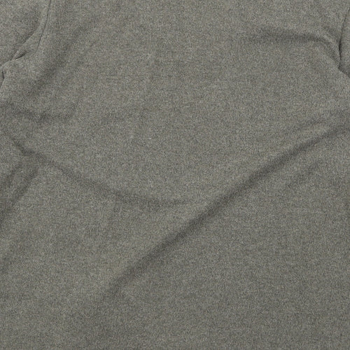 BHS Womens Green V-Neck Polyester Pullover Jumper Size 14