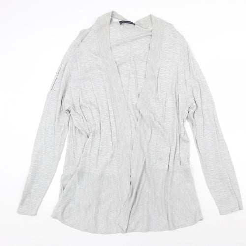 Marks and Spencer Womens Grey V-Neck Polyamide Cardigan Jumper Size 22 - Open