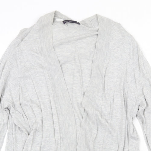 Marks and Spencer Womens Grey V-Neck Polyamide Cardigan Jumper Size 22 - Open